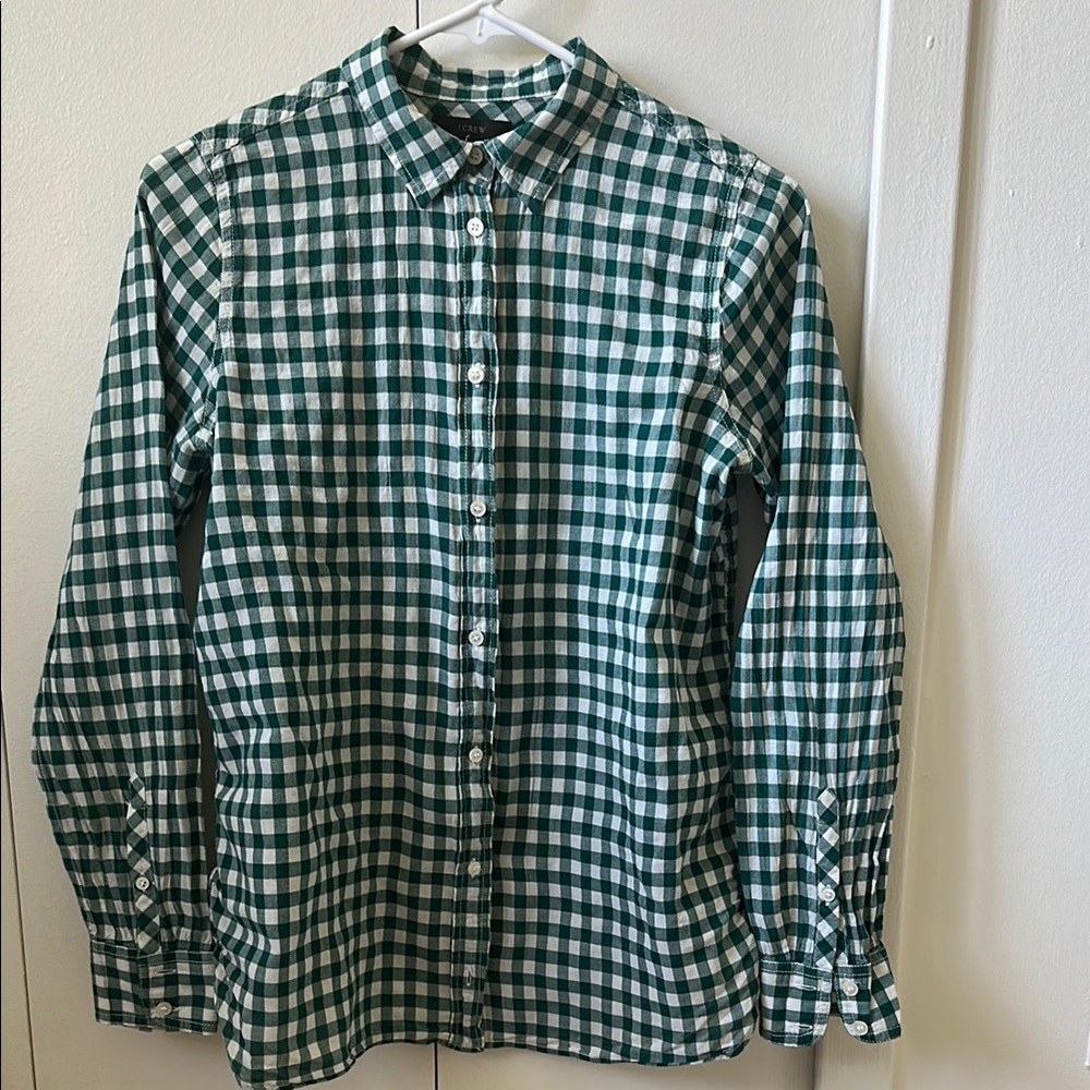 J. Crew Gingham shirt size 4